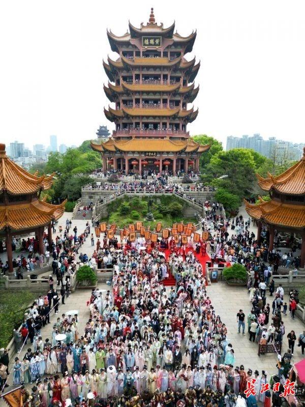 贺花神赏汉服，黄鹤楼公园现花朝游园会